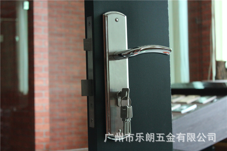 樂(lè)朗五金不銹鋼美式豪華面板門鎖