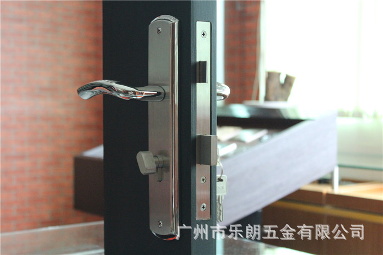 樂(lè)朗五金不銹鋼美式豪華面板門鎖