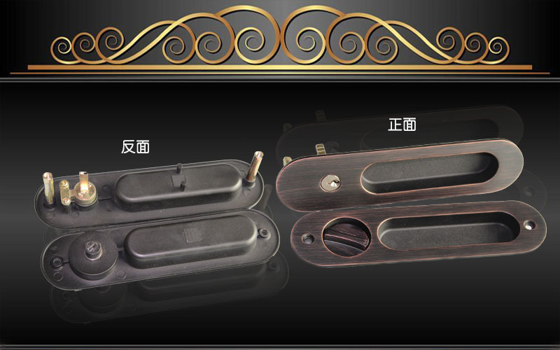 樂(lè)朗五金RSL-607ET 現(xiàn)代簡(jiǎn)約隱形移門拉手鎖